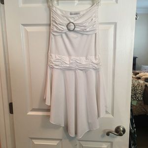 White Strapless Mini Dress